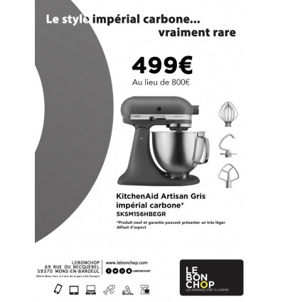 KitchenAid Artisan Gris impérial carbone